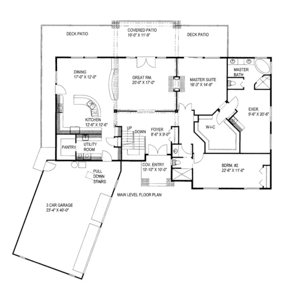 Luxury House Plan First Floor - Silver Pass Luxury Home 088D-0469 - Shop House Plans and More