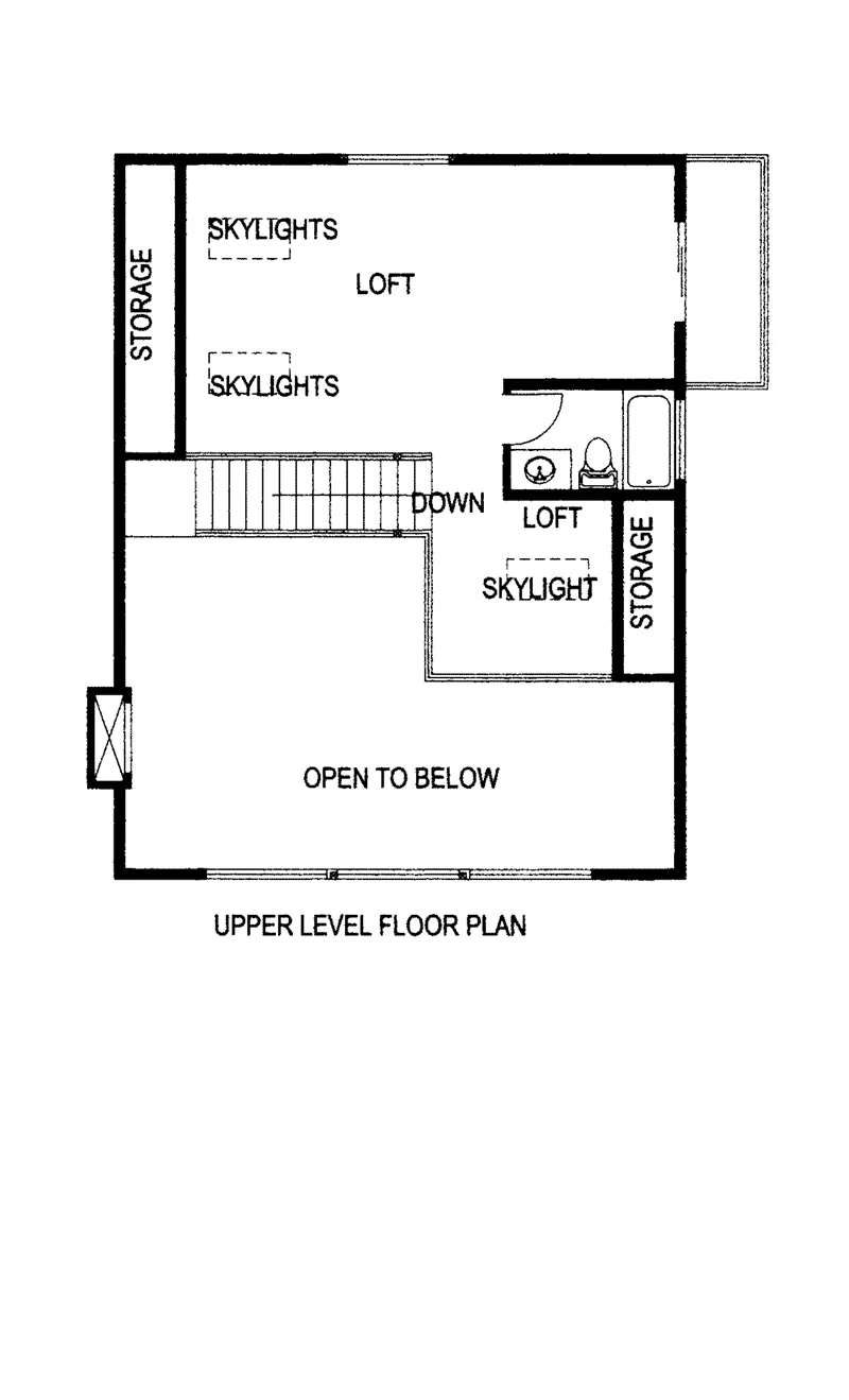 Lake House Plan Second Floor - 088D-0472 - Shop House Plans and More