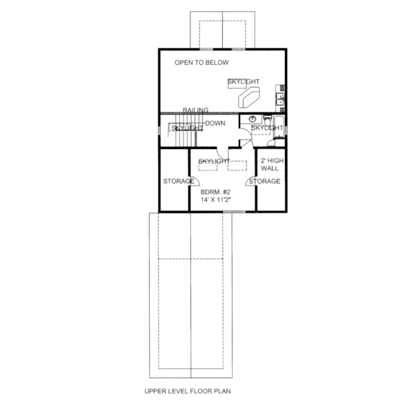 Country House Plan Second Floor - Waburn Country Cabin 088D-0521 - Shop House Plans and More