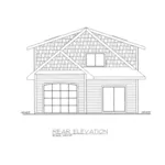 Country House Plan Rear Elevation - Waburn Country Cabin 088D-0521 - Shop House Plans and More