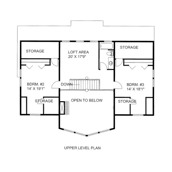 Second Floor - 088D-0526 - Shop House Plans and More