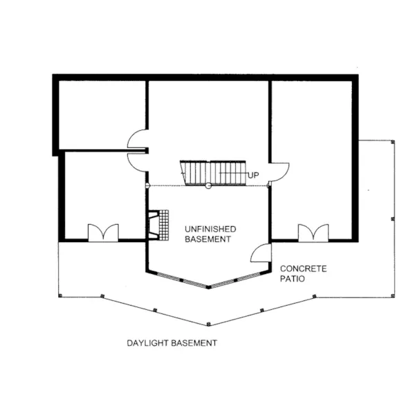 Lower Level Floor - 088D-0526 - Shop House Plans and More