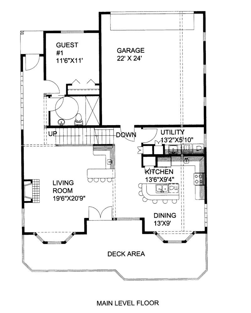 Beach & Coastal House Plan First Floor - Indian Pointe Waterfront Home 088D-0541 - Search House Plans and More