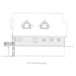 Vacation House Plan Left Elevation - Indian Pointe Waterfront Home 088D-0541 - Search House Plans and More