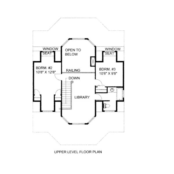 Second Floor - 088D-0548 - Shop House Plans and More