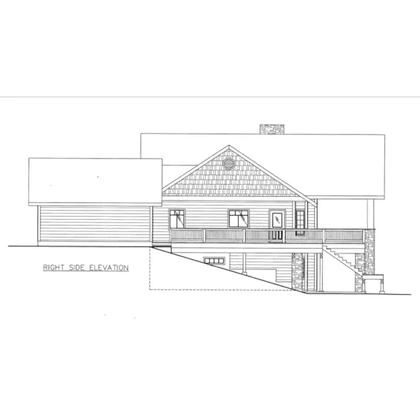 Right Elevation - 088D-0566 - Shop House Plans and More