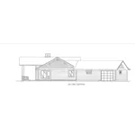 Vacation House Plan Left Elevation - Mitchell Point Ranch Home 088D-0575 - Shop House Plans and More