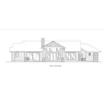 Vacation House Plan Rear Elevation - Mitchell Point Ranch Home 088D-0575 - Shop House Plans and More