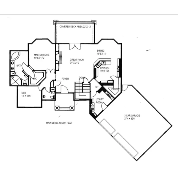 First Floor - 088D-0582 - Shop House Plans and More