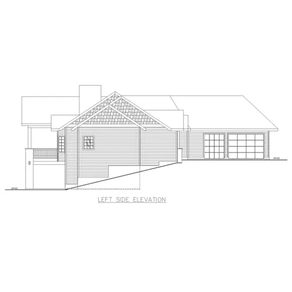 Left Elevation - 088D-0582 - Shop House Plans and More