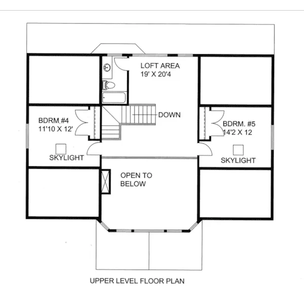 Second Floor - 088D-0586 - Shop House Plans and More