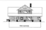 Front Elevation - 088D-0586 - Shop House Plans and More