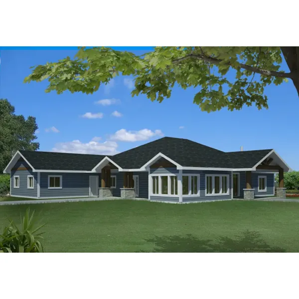 Front of Home - 088D-0596 - Shop House Plans and More