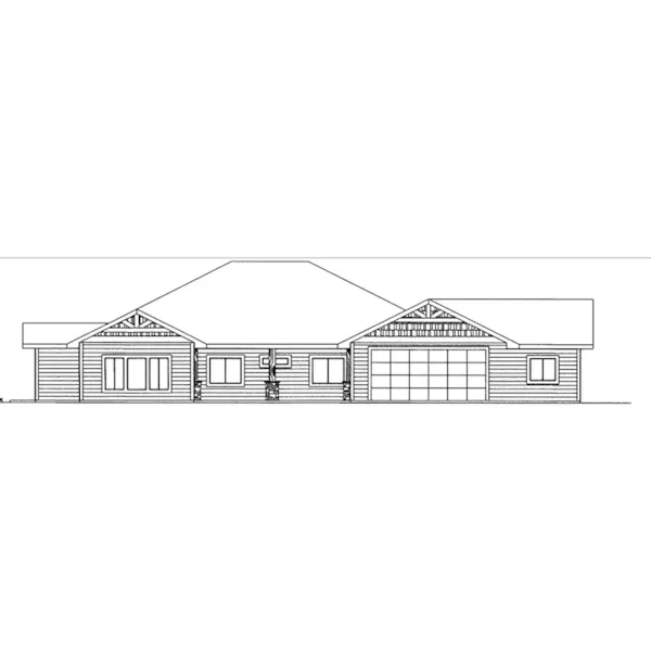 Left Elevation - 088D-0596 - Shop House Plans and More