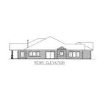 Rear Elevation - 088D-0596 - Shop House Plans and More