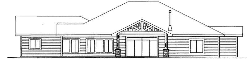 Right Elevation - 088D-0596 - Shop House Plans and More