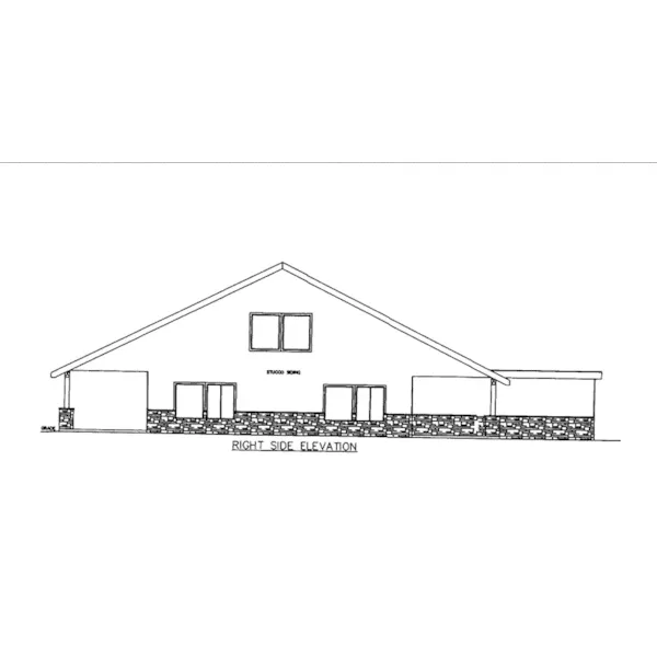 Right Elevation - 088D-0597 - Shop House Plans and More