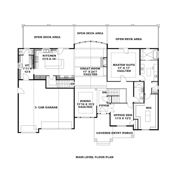 First Floor - 088D-0607 - Shop House Plans and More