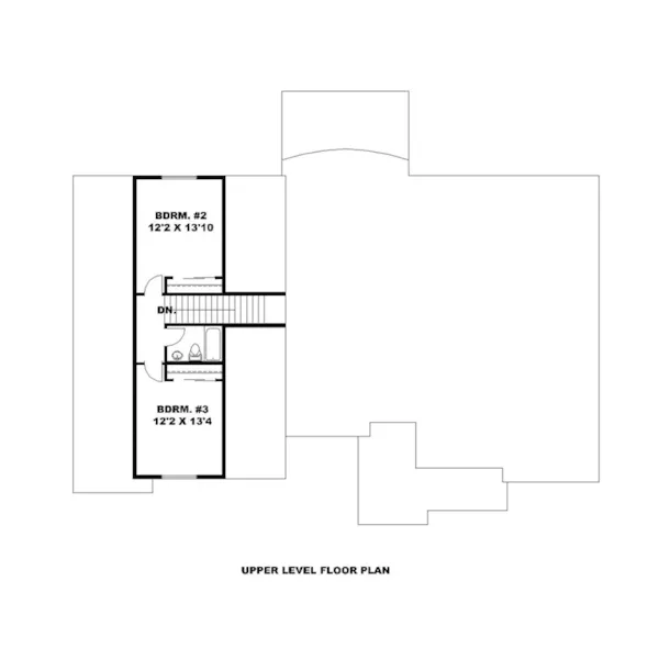 Second Floor - 088D-0607 - Shop House Plans and More