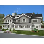 Traditional House Plan Front of Home - Merridith Craftsman Home 088D-0608 - Shop House Plans and More