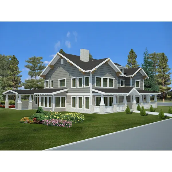 Traditional House Plan Front Photo 03 - Merridith Craftsman Home 088D-0608 - Shop House Plans and More