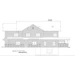 Traditional House Plan Rear Elevation - Merridith Craftsman Home 088D-0608 - Shop House Plans and More