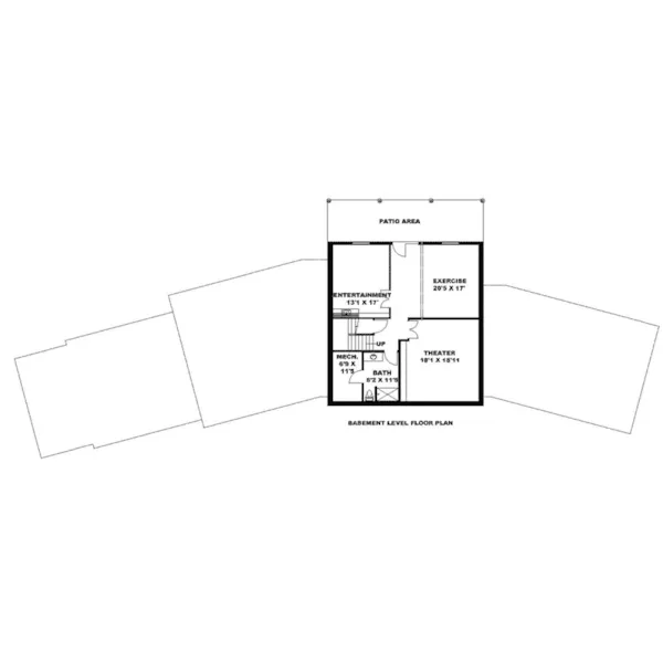 Lower Level Floor - 088D-0609 - Shop House Plans and More