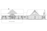 Log Cabin House Plan Front Elevation - 088D-0614 - Shop House Plans and More