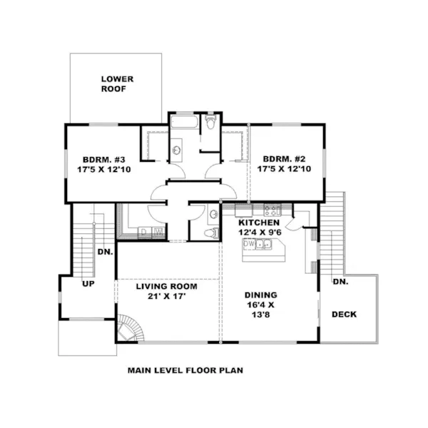 Mountain House Plan First Floor - Mirasol Modern Beach Home 088D-0615 - Shop House Plans and More