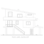 Mountain House Plan Right Elevation - Mirasol Modern Beach Home 088D-0615 - Shop House Plans and More