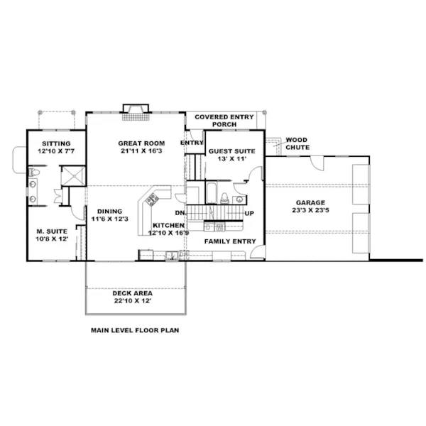 Modern House Plan First Floor - 088D-0617 - Shop House Plans and More