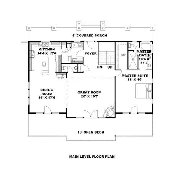 Craftsman House Plan First Floor - 088D-0619 - Shop House Plans and More