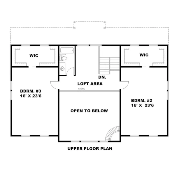 Craftsman House Plan Second Floor - 088D-0619 - Shop House Plans and More