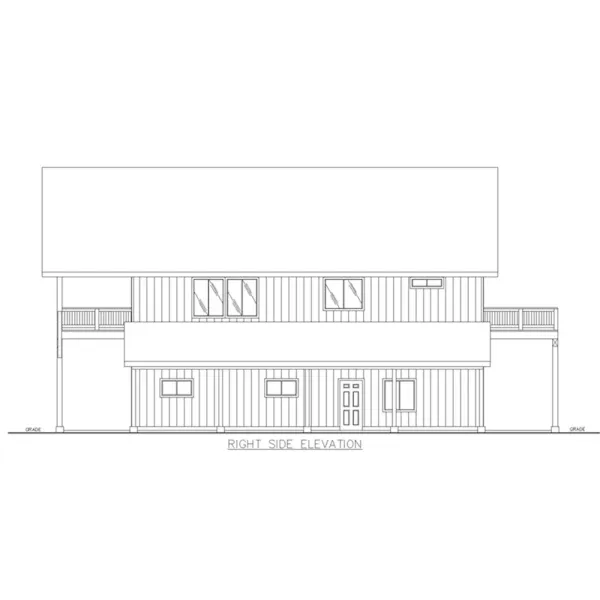 Rustic House Plan Right Elevation - Mickey Apartment Garage 088D-0626 - Shop House Plans and More