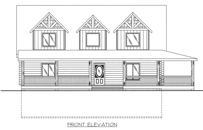 Mountain House Plan Front Elevation - 088D-0635 - Shop House Plans and More