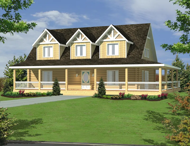 Lake House Plan Front of Home - 088D-0635 - Shop House Plans and More