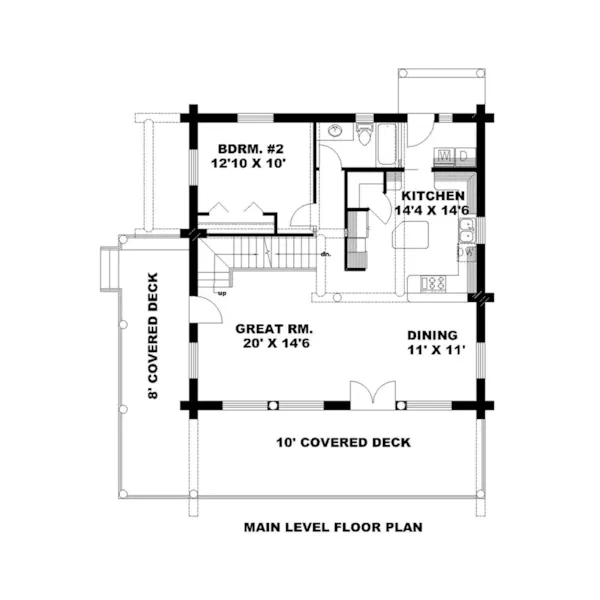 First Floor - Jordan Cliff Hillside Home 088D-0636 - Shop House Plans and More