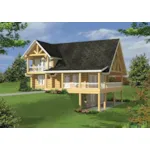 Front of Home - Jordan Cliff Hillside Home 088D-0636 - Shop House Plans and More