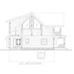 Left Elevation - Jordan Cliff Hillside Home 088D-0636 - Shop House Plans and More