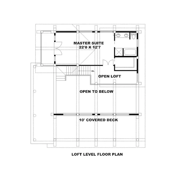 Loft - Jordan Cliff Hillside Home 088D-0636 - Shop House Plans and More