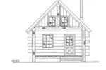 Rustic House Plan Front Elevation - Grays Pike Craftsman Cabin 088D-0637 - Shop House Plans and More