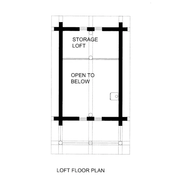 Rustic House Plan Loft - Grays Pike Craftsman Cabin 088D-0637 - Shop House Plans and More