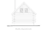 Log Cabin House Plan Rear Elevation - 088D-0637 - Shop House Plans and More