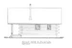 Log Cabin House Plan Right Elevation - 088D-0637 - Shop House Plans and More