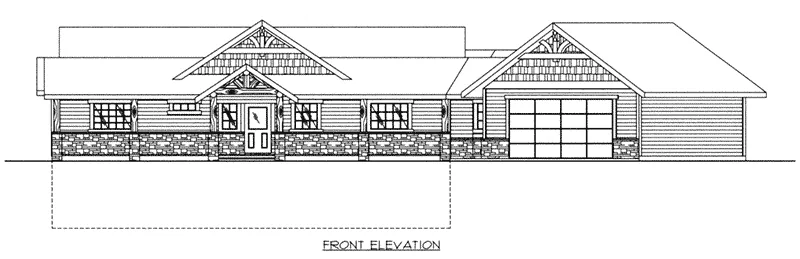 Mountain House Plan Front Elevation - 088D-0641 - Shop House Plans and More