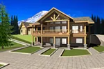 Mountain House Plan Front of Home - 088D-0641 - Shop House Plans and More