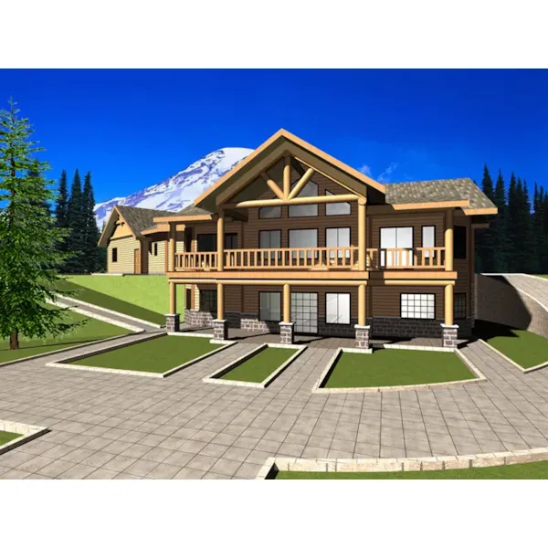 Ranch House Plan Front of Home - Keeran Point Rustic Home 088D-0641 - Shop House Plans and More