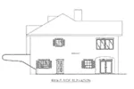 Georgian House Plan Right Elevation - 088D-0643 - Shop House Plans and More