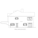 Traditional House Plan Right Elevation - Keladry European Home 088D-0643 - Shop House Plans and More