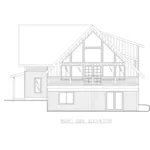 Ranch House Plan Right Elevation - Langer Ledge Vacation Home 088D-0644 - Shop House Plans and More